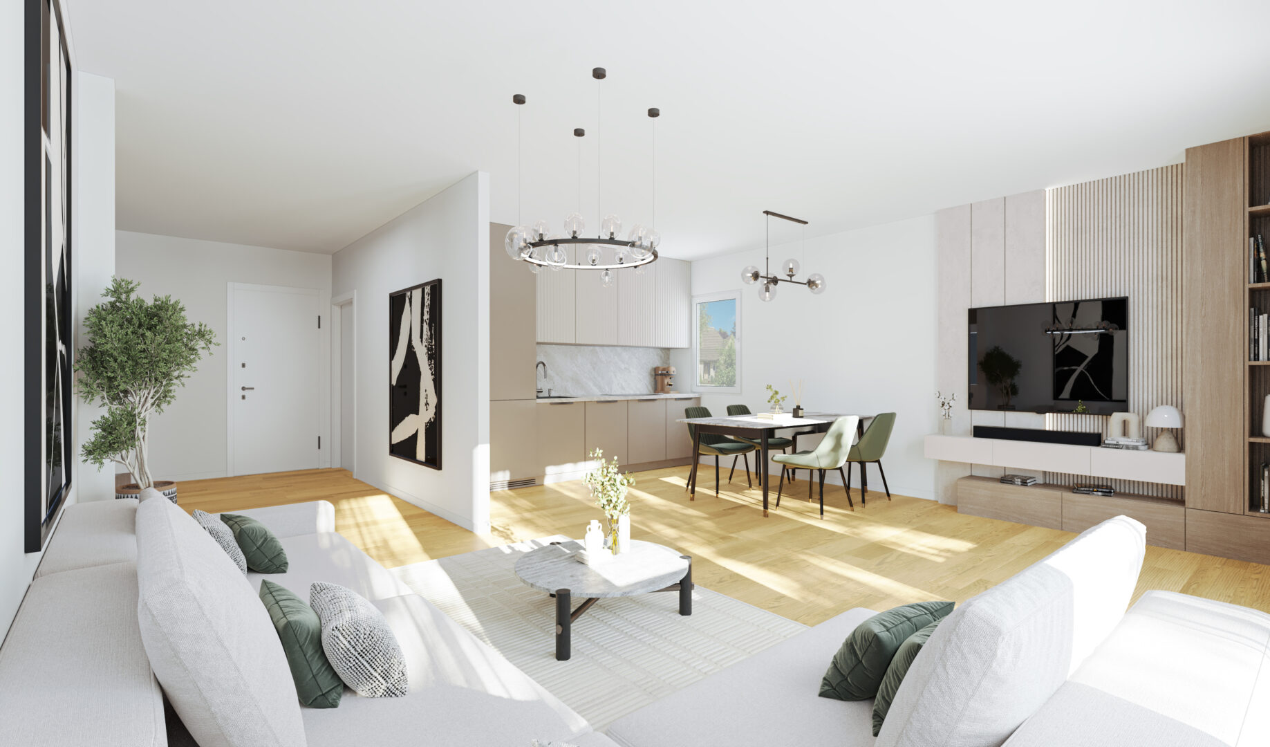 Visualisierung Esszimmer-Wohnzimmer-küche_EG-after