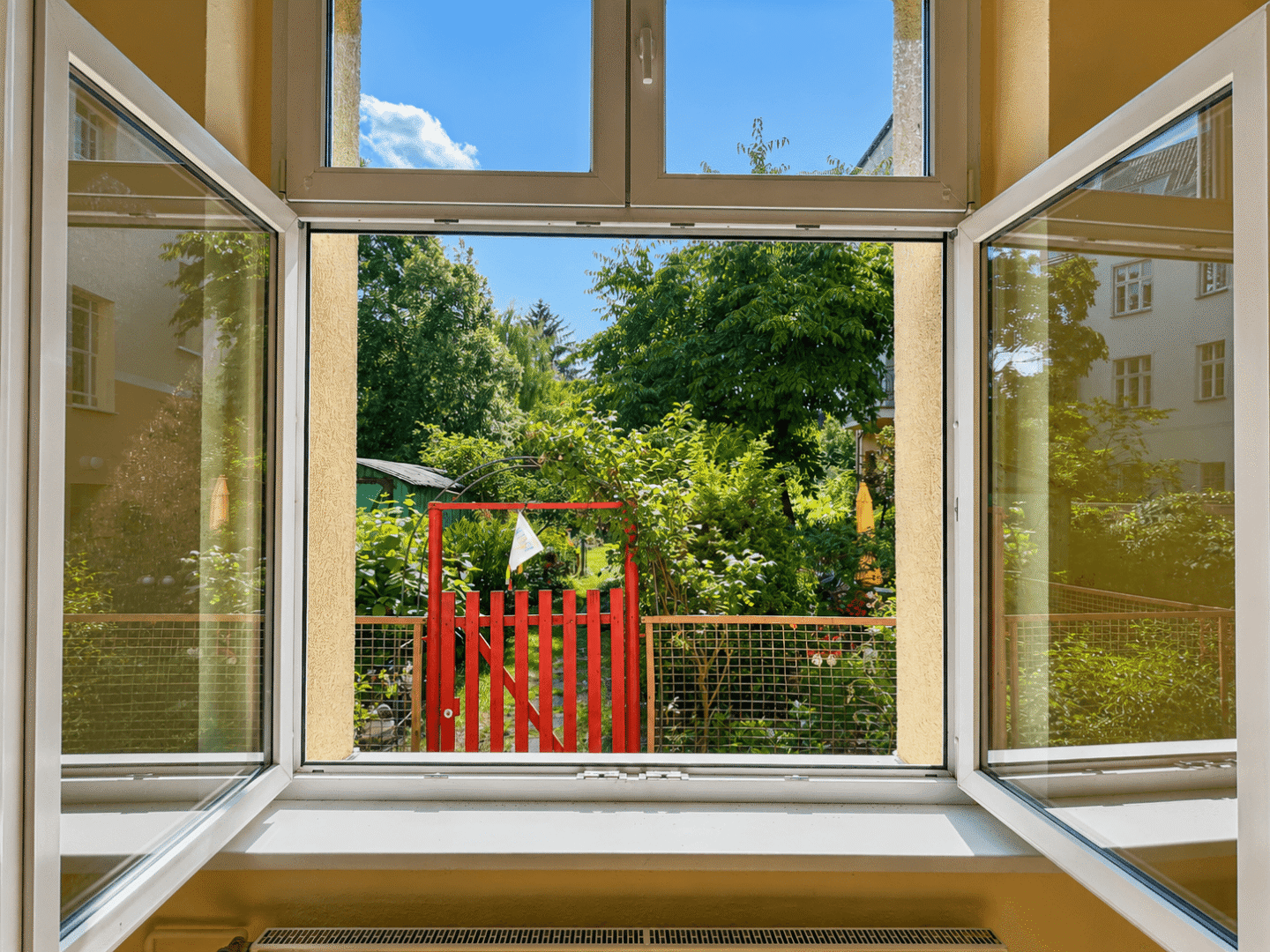 Gartenausblick
